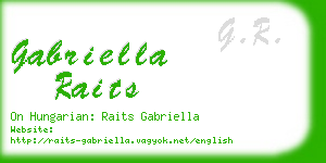 gabriella raits business card